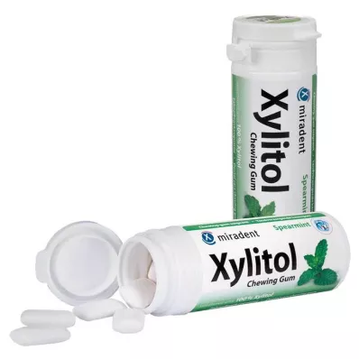 MIRADENT Gomma da masticare allo xilitolo, menta, 30 pezzi