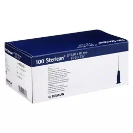 STERICAN Aghi 23 Gx3 1/5 0,6x80 mm, 100 pz