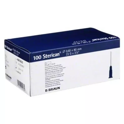 STERICAN Aghi 23 Gx3 1/5 0,6x80 mm, 100 pz