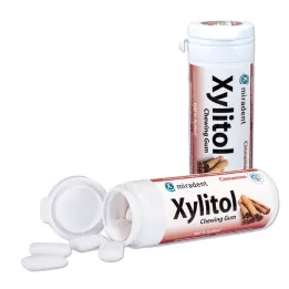 MIRADENT Gomma da masticare allo Xilitolo Cannella, 30 pz