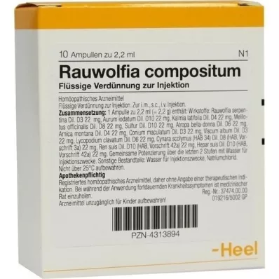 RAUWOLFIA COMPOSITUM Fiale, 10 pz