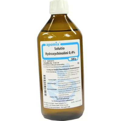 SOLUTIO IDROSSICHINA. 0,4%, 500 ml