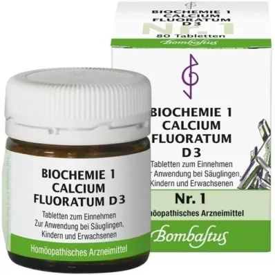 BIOCHEMIE 1 Calcium fluoratum D 3 compresse, 80 pz