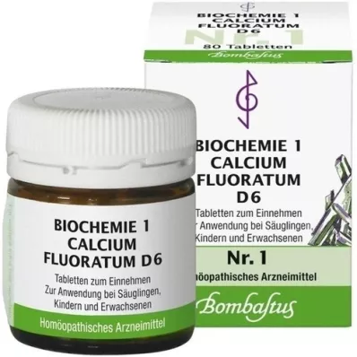 BIOCHEMIE 1 Calcium fluoratum D 6 compresse, 80 pz