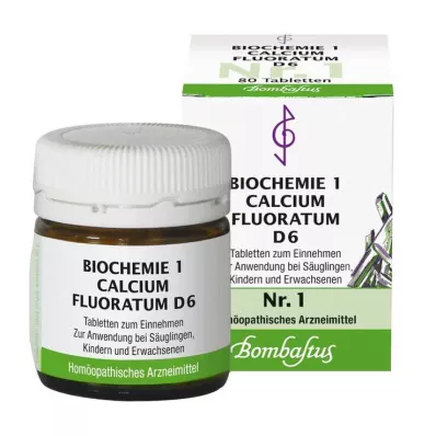 BIOCHEMIE 1 Calcium fluoratum D 6 compresse, 80 pz BIOCHEMIE 1 Calcium fluoratum D 6 compresse, 80 pz