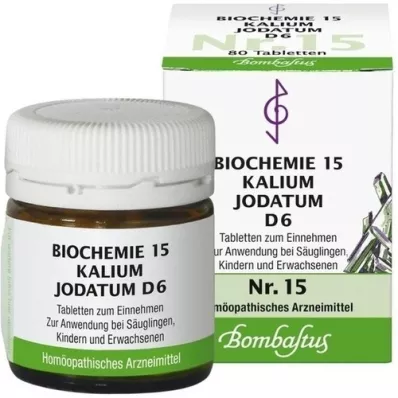 BIOCHEMIE 15 Kalium jodatum D 6 compresse, 80 pz