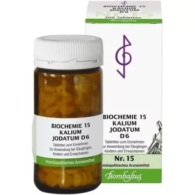 BIOCHEMIE 15 Kalium jodatum D 6 compresse, 200 pz