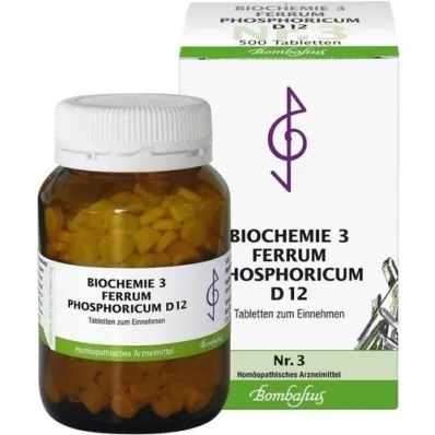 BIOCHEMIE 3 Ferrum phosphoricum D 12 compresse, 500 pz