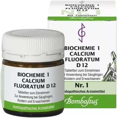 BIOCHEMIE 1 Calcium fluoratum D 12 compresse, 80 pz