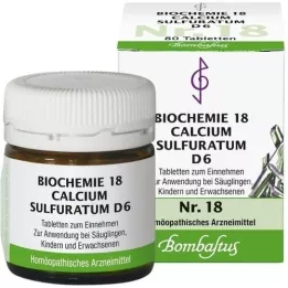 BIOCHEMIE 18 Calcium sulphuratum D 6 compresse, 80 pz