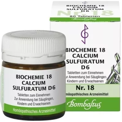 BIOCHEMIE 18 Calcium sulphuratum D 6 compresse, 80 pz