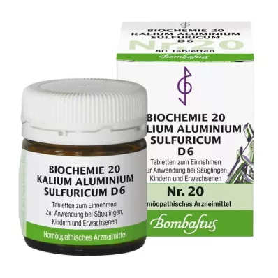 Biochimica 20 Potassio alluminio solforico D 6 compresse, 80 pz
