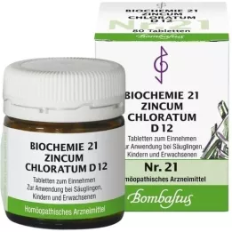 BIOCHEMIE 21 Zincum chloratum D 12 compresse, 80 pz