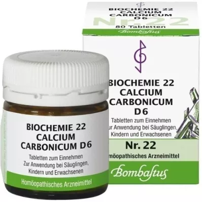 BIOCHEMIE 22 Calcio carbonico D 6 compresse, 80 pz