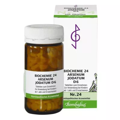 Biochimica 24 Arsenum jodatum D 6 compresse, 200 pz Biochimica 24 Arsenum jodatum D 6 compresse, 200 pz