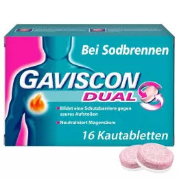 GAVISCON Dual 250mg/106,5mg/187,5mg Compresse masticabili, 16 pz