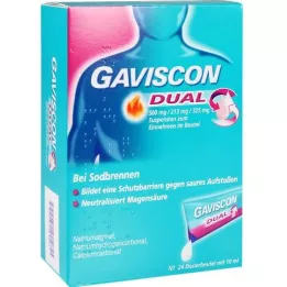 GAVISCON Dual 500mg/213mg/325mg Suspens.in busta, 24X10 ml