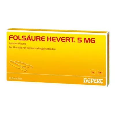 FOLSÄURE HEVERT Fiale da 5 mg, 10 pz