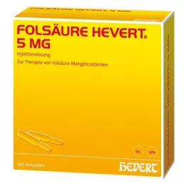 FOLSÄURE HEVERT Fiale da 5 mg, 100 pz