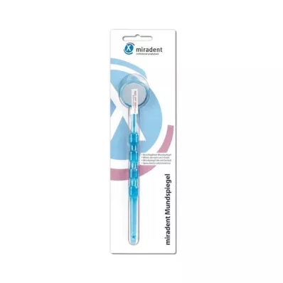 MIRADENT Specchio bocca antiappannamento blu transp., 1 pz