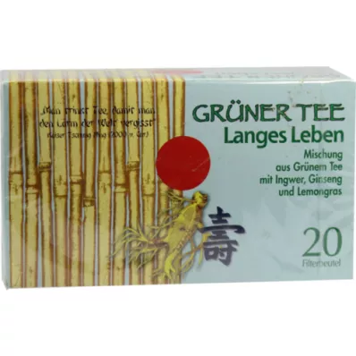GRÜNER TEE+Zenzero+Ginseng bustine filtro, 20 pz