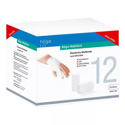 HÖGA-MUBILAST Benda di fissaggio 12 cmx4 m senza cellophane, 20 pz HÖGA-MUBILAST Benda di fissaggio 12 cmx4 m senza cellophane, 20 pz
