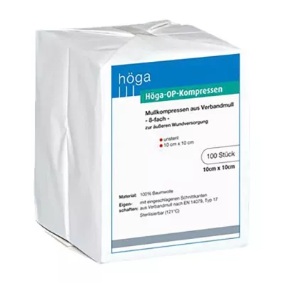 HÖGA-KOMPRESSEN OP 10x10 cm non sterile 8x, 100 pz