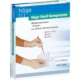 HÖGA-KOMPRESSEN 5x5 cm sterile 8x, 5X2 St