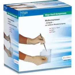 HÖGA-KOMPRESSEN 10x10 cm sterile 8x, 25X2 pz