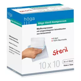 HÖGA-KOMPRESSEN 10x10 cm sterile 8x, 25X2 pz