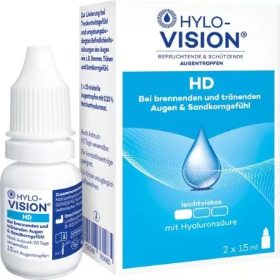 HYLO-VISION HD Gocce oculari, 2X15 ml
