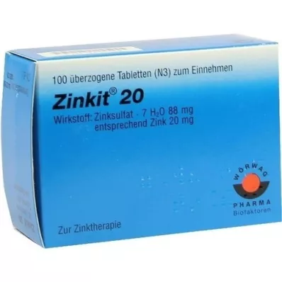 ZINKIT 20 compresse rivestite, 100 pz