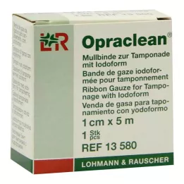 OPRACLEAN Benda di garza per tampone con iodoformio 1 cm x 5 m, 1 pz