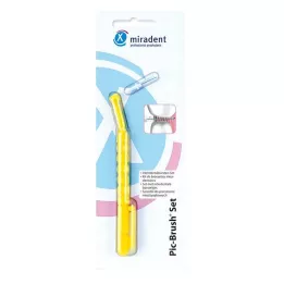 MIRADENT Set di pennelli Interd.Pic giallo, 1 pz