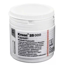 KREON 25.000 tappi rigidi con pellet rivestiti di enterico, 100 pz