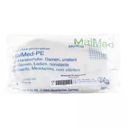 HANDSCHUHE Dame monouso in polietilene, 100 pz