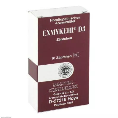 Exmykehl D 3 supposte, 10 pz Exmykehl D 3 supposte, 10 pz