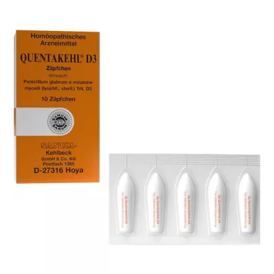 Quentakehl D 3 supposte, 10 pz