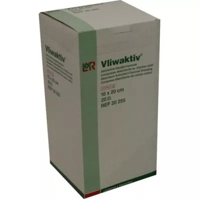 VLIWAKTIV Carbone attivo per aspirazione, sterile 10x20 cm, 20 pz
