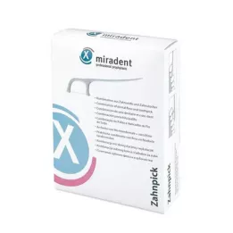 MIRADENT Bastoncini di filo interdentale Stuzzicadenti, 100 pz