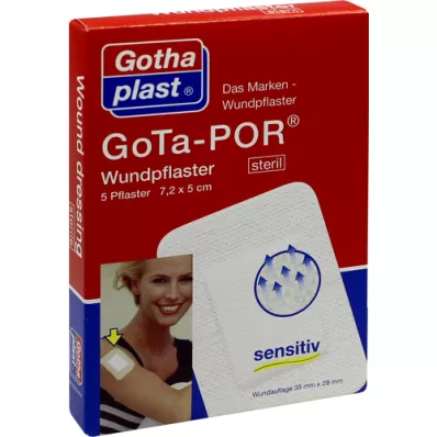 GOTA-POR Cerotto per ferite 5x7,2 cm sterile, 5 pz