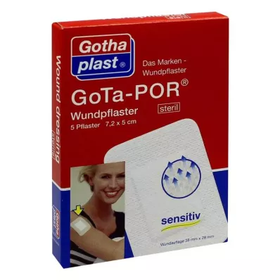 GOTA-POR Cerotto per ferite 5x7,2 cm sterile, 5 pz