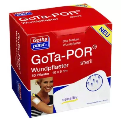 GOTA-POR Cerotto sterile per ferite 60x100 mm, 50 pz GOTA-POR Cerotto sterile per ferite 60x100 mm, 50 pz