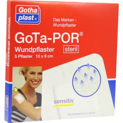 GOTA-POR Cerotto sterile per ferite 80x100 mm, 5 pz