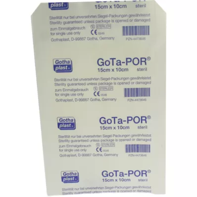 GOTA-POR Cerotto sterile per ferite 100x150 mm, 1 pz
