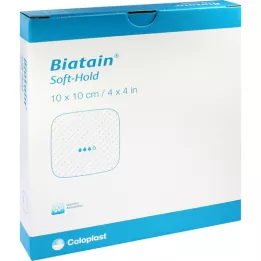 BIATAIN Medicazione in schiuma 10x10 cm delicatamente adesiva, 5 pz