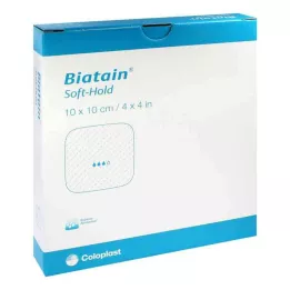 BIATAIN Medicazione in schiuma 10x10 cm delicatamente adesiva, 5 pz