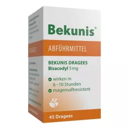 BEKUNIS Dragees Bisacodyl 5 mg compresse rivestite con enterici, 45 pz