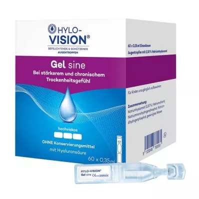 HYLO-VISION Pipette monodose Gel sine, 60X0,35 ml HYLO-VISION Pipette monodose Gel sine, 60X0,35 ml