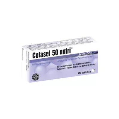CEFASEL 50 tabs di selenio nutriente, 100 pz